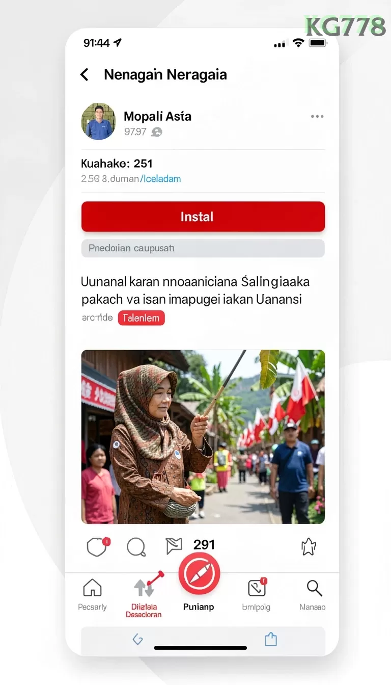 Cuplikan layar ID777 — halaman utama