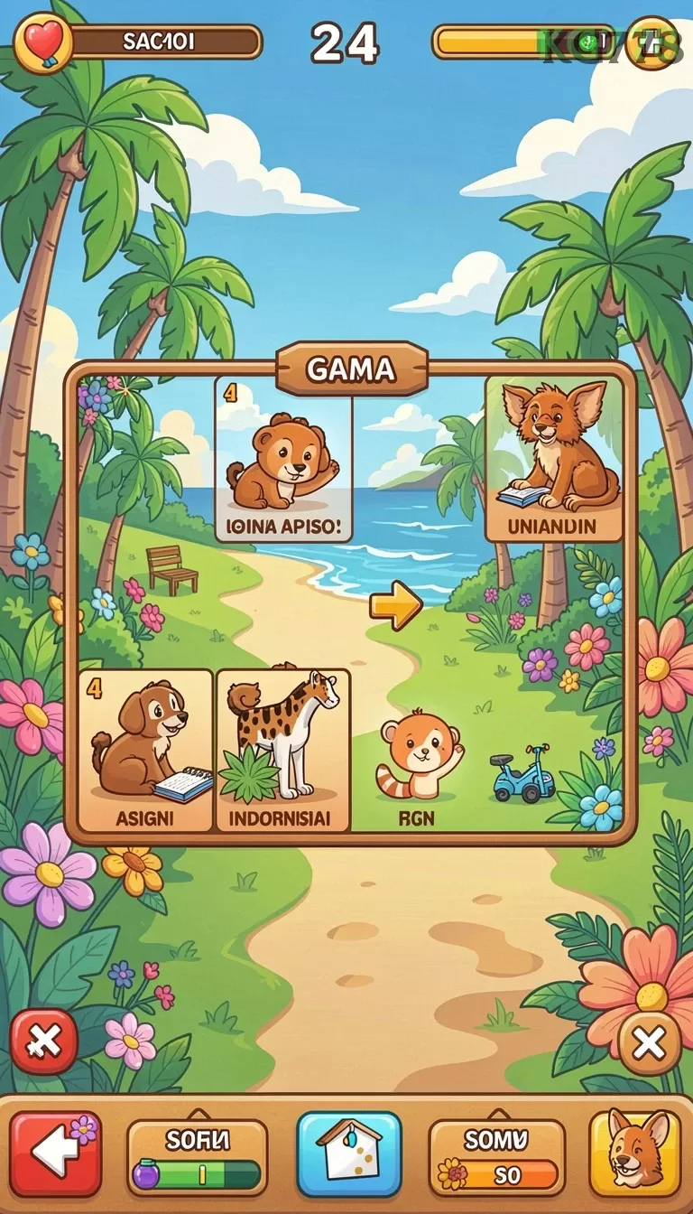 Cuplikan layar SURYA88 — menu navigasi
