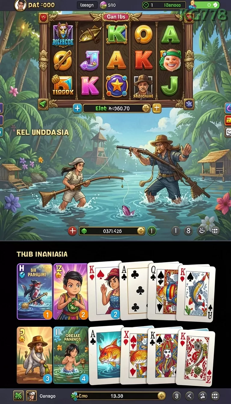 Cuplikan layar ID777 — menu navigasi