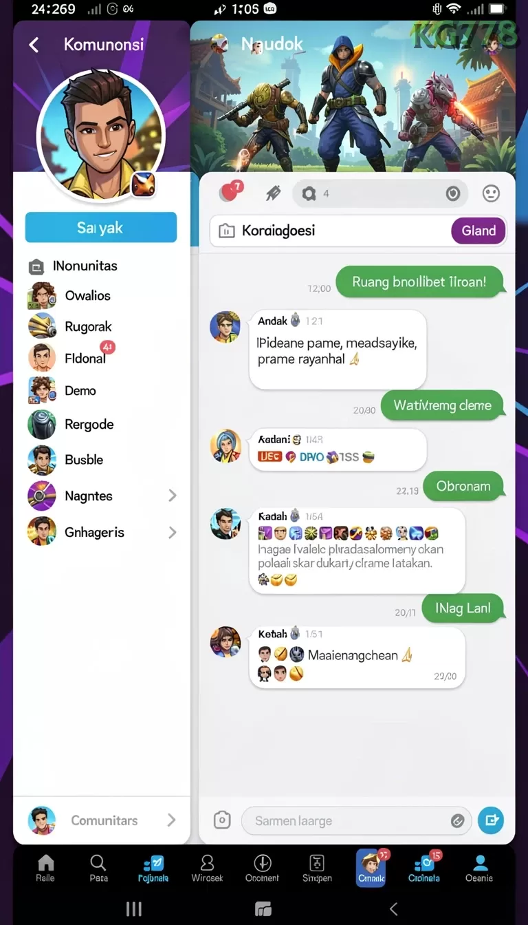 Cuplikan layar SUPERSVIP — menu navigasi